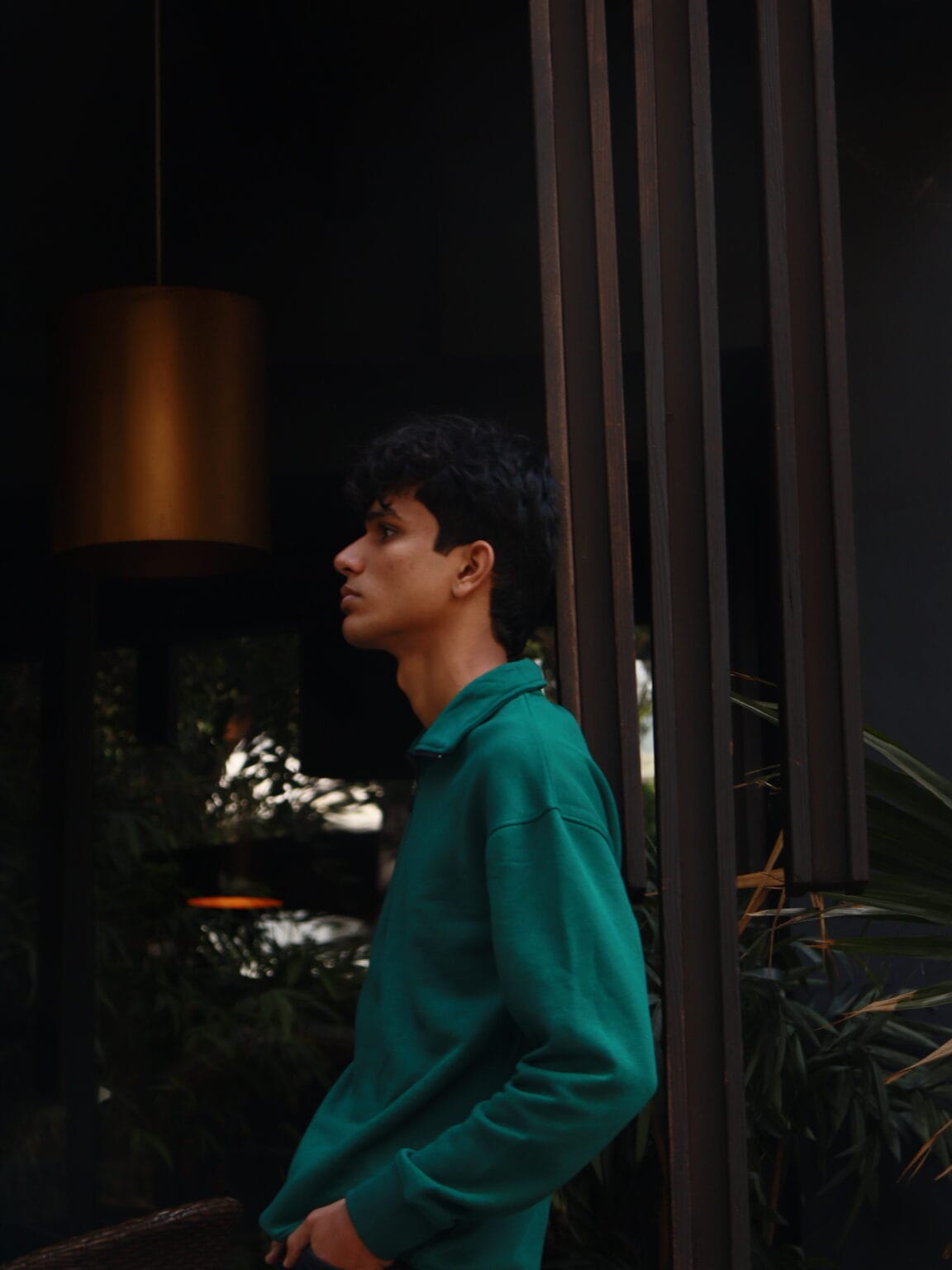 Chahatein Quarter Zip Sweatshirt – Olive Green | 320 GSM Cotton Fleece