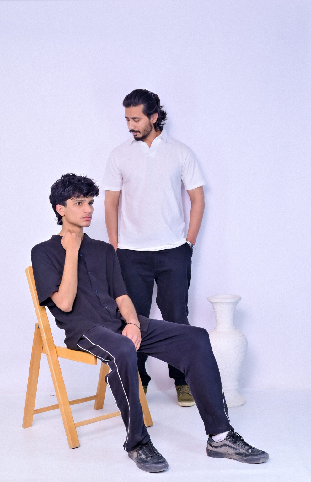 Chahatein Pack of 2 – Polo Shirts | Black & Cream