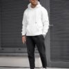 White Hoodie Pakistan – Premium 320 GSM Cotton Fleece | Chahatein
