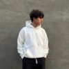 Chahatein Hoodie – White | 320 GSM Cotton Fleece