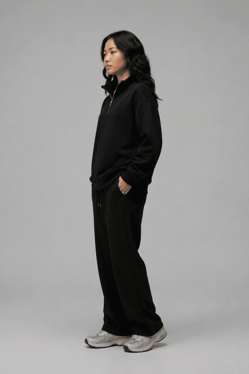 Black-Quarter-Zipper