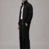 Black Shacket Pakistan – 320 GSM Cotton Fleece Shirt Jacket | Chahatein