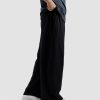 Chahatein Baggy Wide Leg Trouser – Black | 320 GSM Cotton Fleece