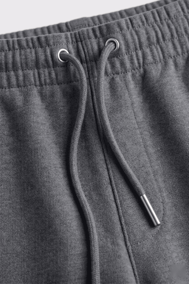 Chahatein Baggy Wide Leg Trouser – Stone Grey | 320 GSM Cotton Fleece