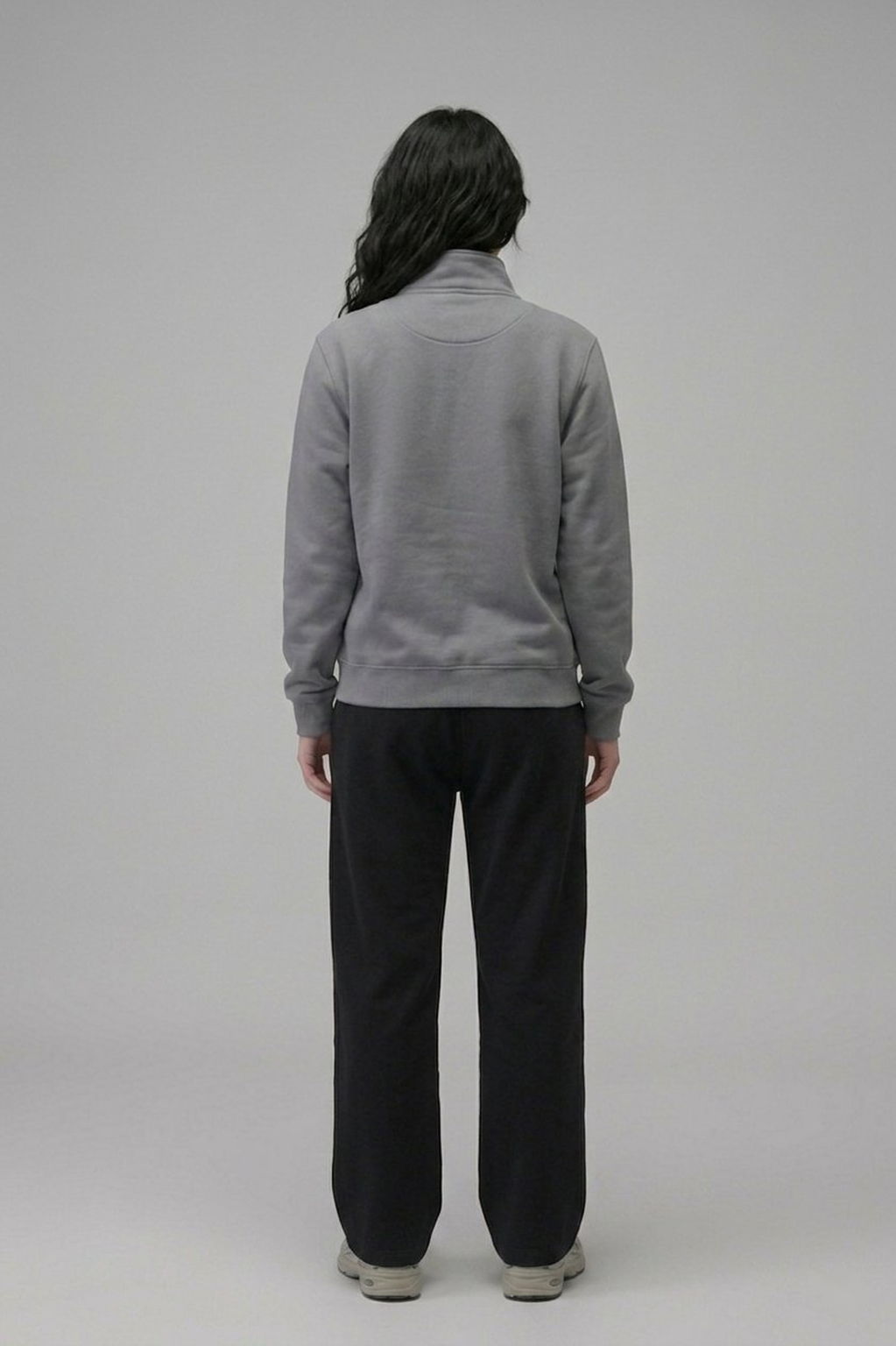 Chahatein Shacket – Stone Grey | 320 GSM Cotton Fleece
