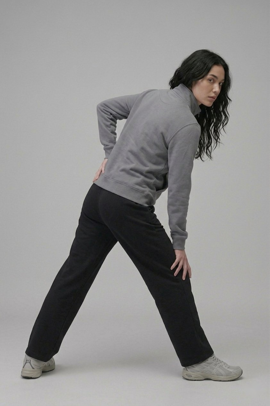 Chahatein Shacket – Stone Grey | 320 GSM Cotton Fleece