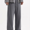 Stone Grey Baggy Wide Leg Trouser Pakistan – 320 GSM Cotton Fleece | Chahatein