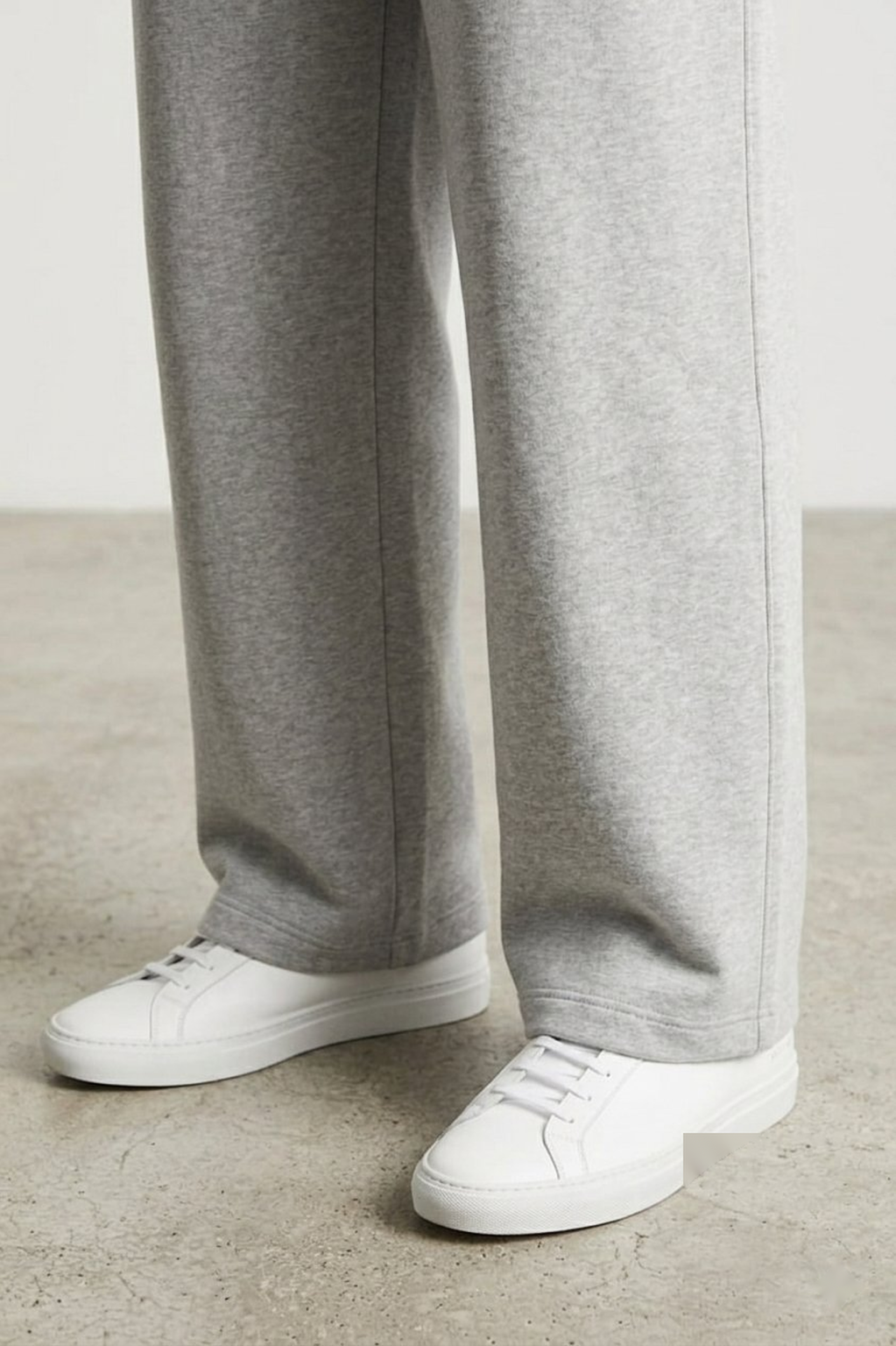 Chahatein Baggy Wide Leg Trouser – Grey | 320 GSM Cotton Fleece