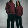 Chahatein Quarter Zip Sweatshirt – Maroon | 320 GSM Cotton Fleece