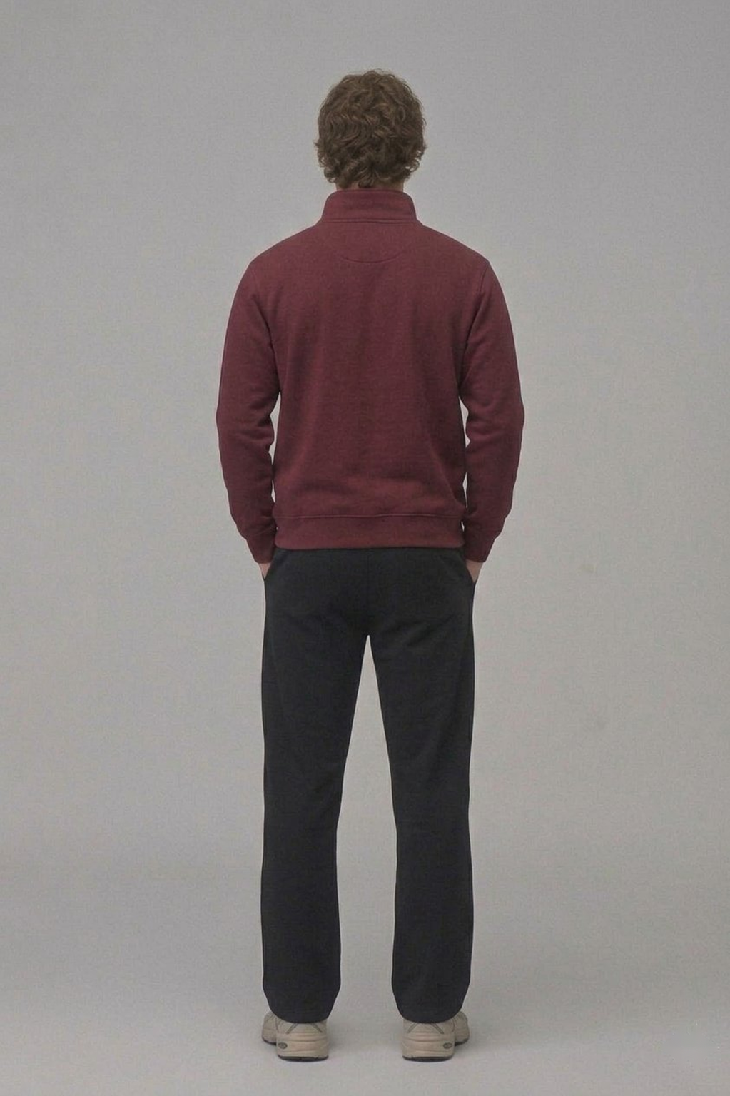 Chahatein Quarter Zip Sweatshirt – Maroon | 320 GSM Cotton Fleece