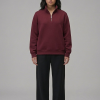 Chahatein Quarter Zip Sweatshirt – Maroon | 320 GSM Cotton Fleece