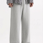 Grey Baggy Wide Leg Trouser Pakistan – 320 GSM Cotton Fleece | Chahatein
