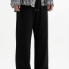Black Baggy Wide Leg Trouser Pakistan – 320 GSM Cotton Fleece | Chahatein