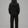 Chahatein Shacket – Black | 320 GSM Cotton Fleece – back view