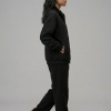 Chahatein Shacket – Black | 320 GSM Cotton Fleece