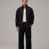 Black Shacket Pakistan – 320 GSM Cotton Fleece Shirt Jacket | Chahatein