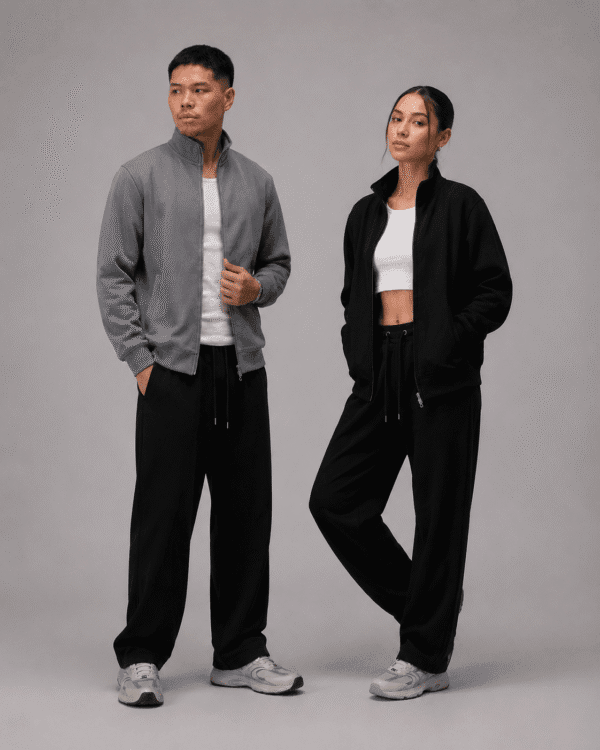 Pair-of-2 Full Zipper Sweat Shirts
