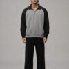 raglan sleeve sweatshirt grey